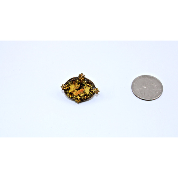 A2 Vintage Maximal Art Portrait Pin Brooch - Picture 3 of 4